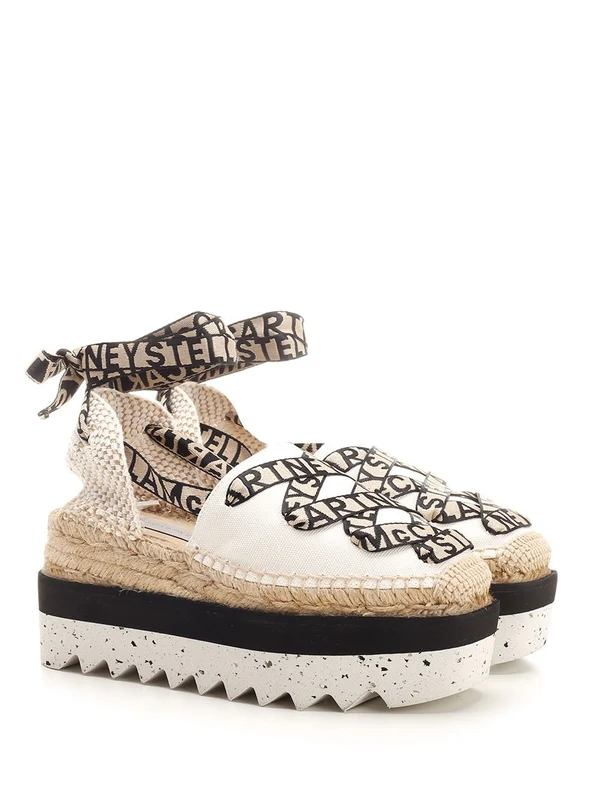 Stella Mccartney White Espadrille Sandals - Image 2