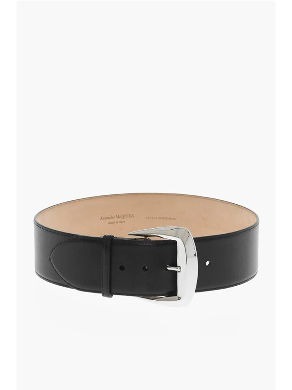Alexander Mcqueen Black Leather Belts - Image 3