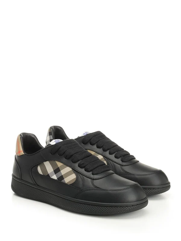 Burberry Black Low Top Sneakers - Image 2