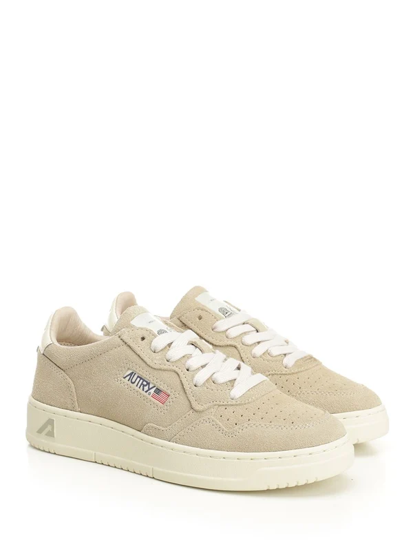Autry Beige Low Top Sneakers - Image 2