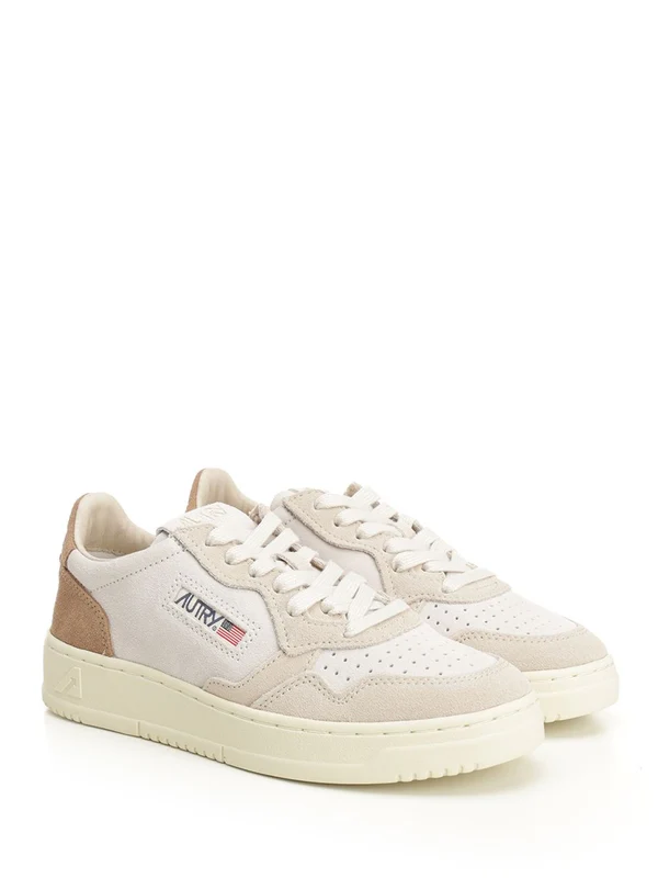 Autry Beige Low Top Sneakers - Image 2