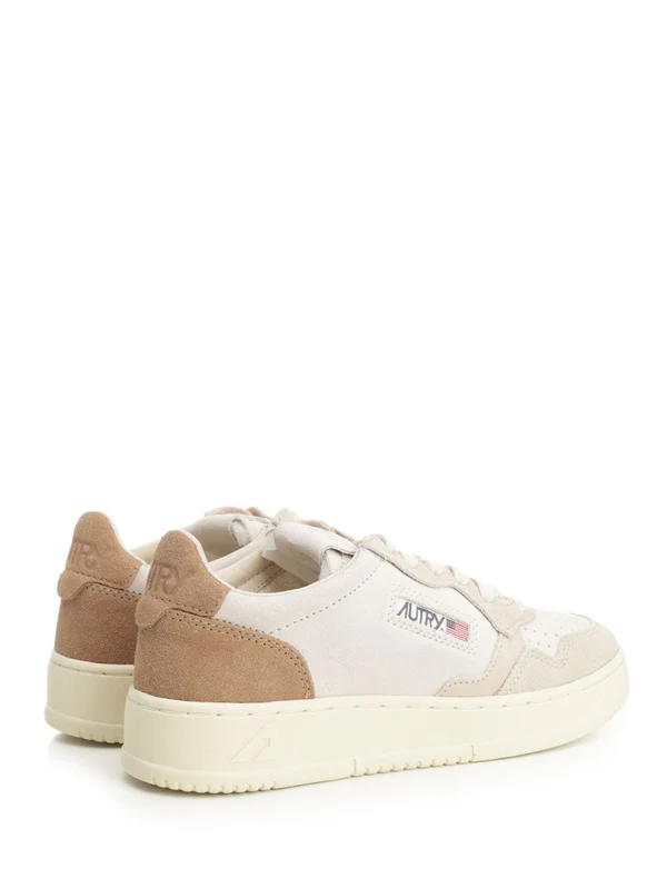 Autry Beige Low Top Sneakers - Image 3