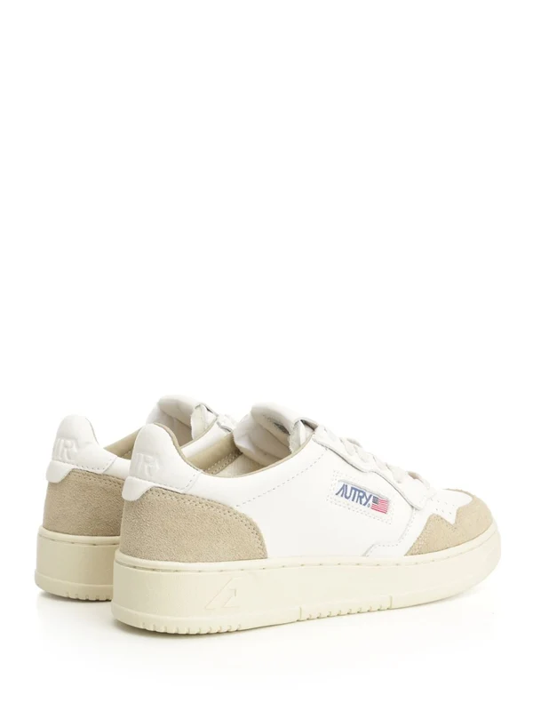 Autry Beige Low Top Sneakers - Image 3
