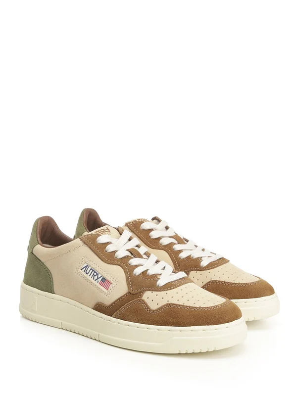 Autry Beige Low Top Sneakers - Image 2