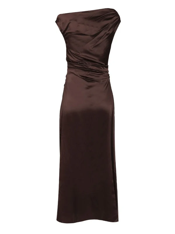 Staud Brown Long Dress - Image 2