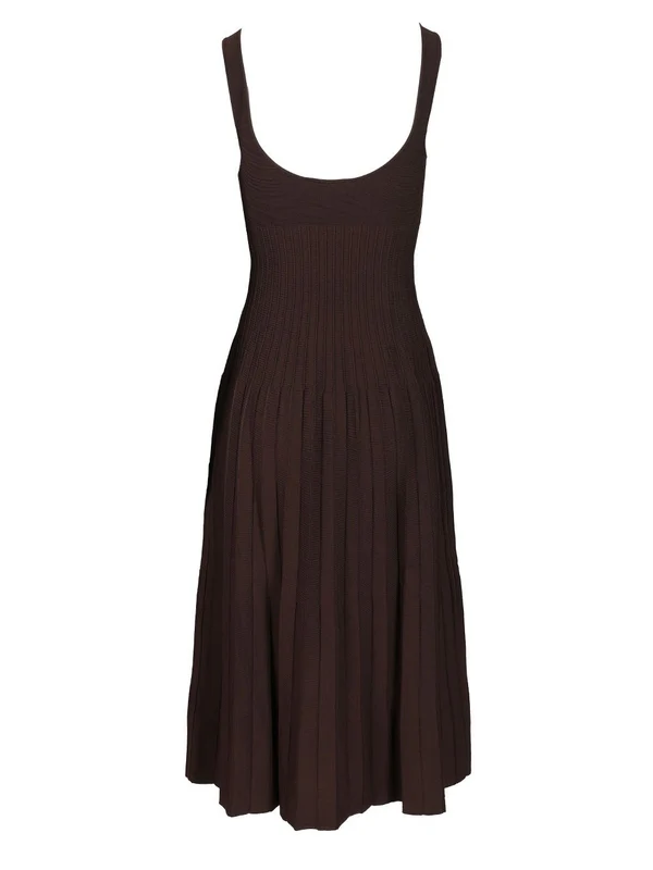 Staud Brown Midi Dress - Image 2