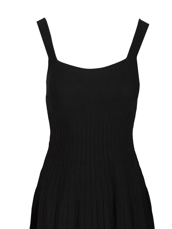 Staud Black Midi Dress - Image 4