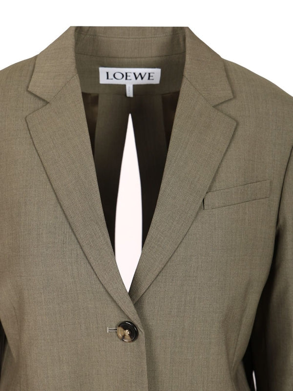 Loewe Khaki Tailored Jackets - Image 4