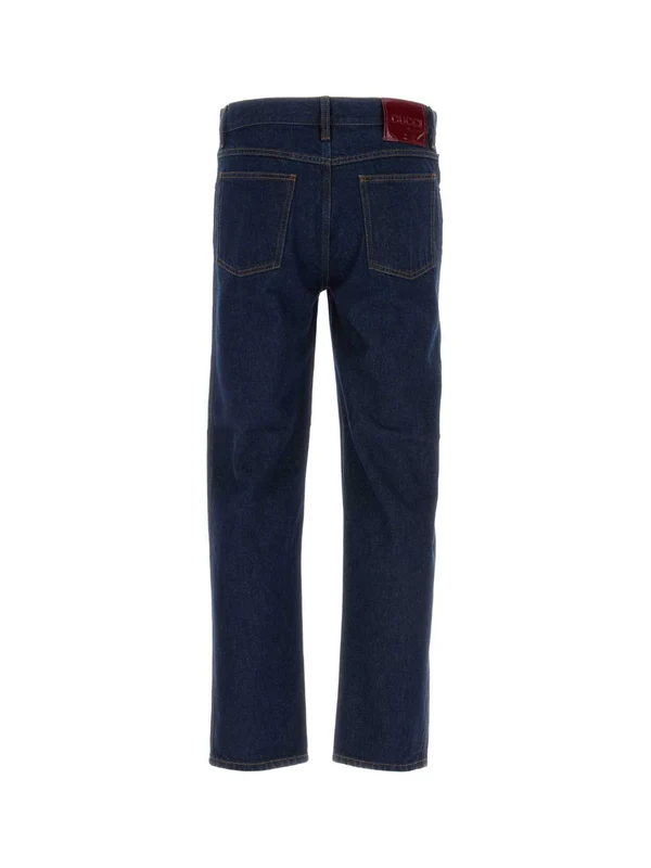 Gucci Navy Denim Pants - Image 2