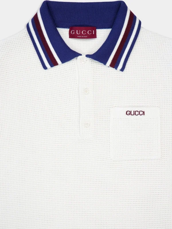 Gucci White Polo Shirts - Image 3