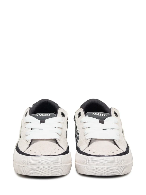 Amiri Black White Low Top Sneakers - Image 2