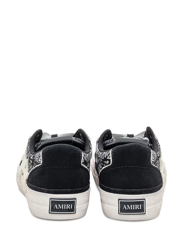 Amiri Black White Low Top Sneakers - Image 3