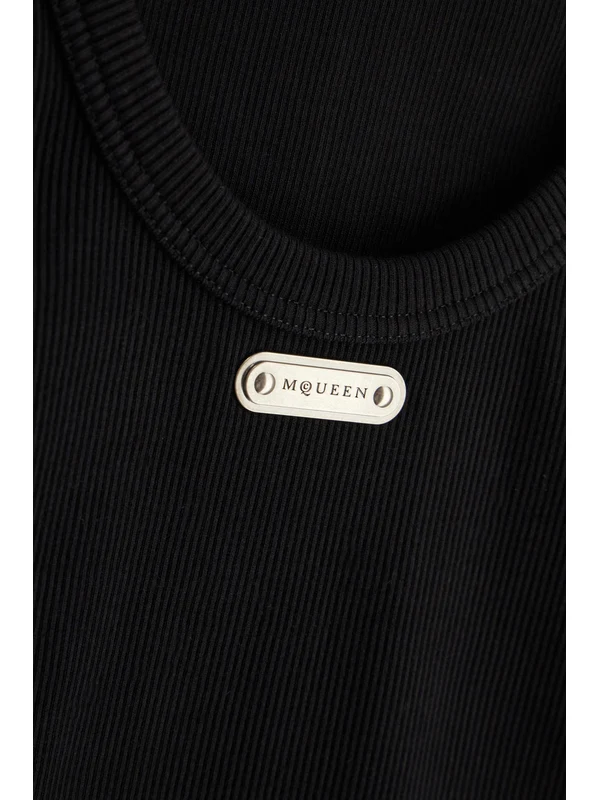 Alexander Mcqueen Black Sleeveless Top - Image 3