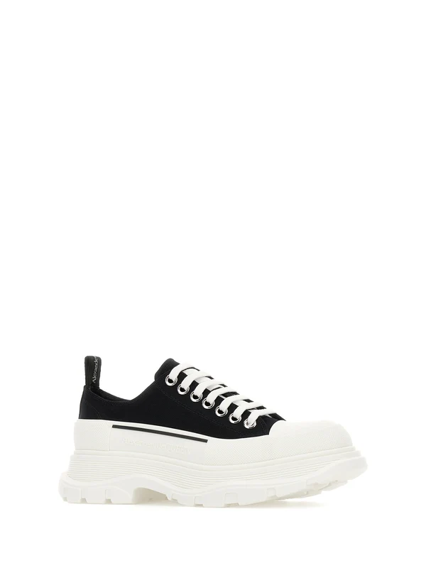 Alexander Mcqueen Black White Low Top Sneakers - Image 2