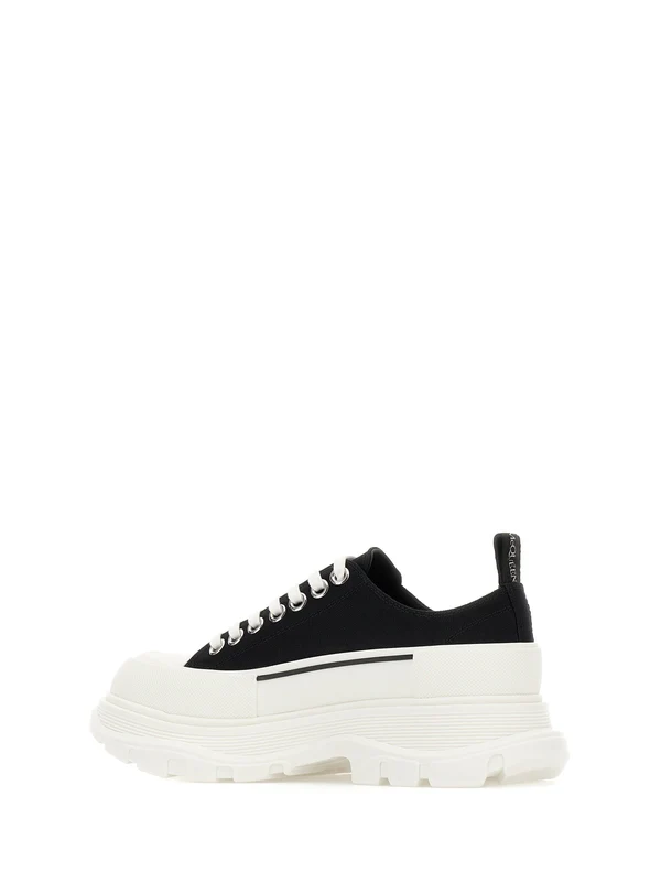Alexander Mcqueen Black White Low Top Sneakers - Image 3