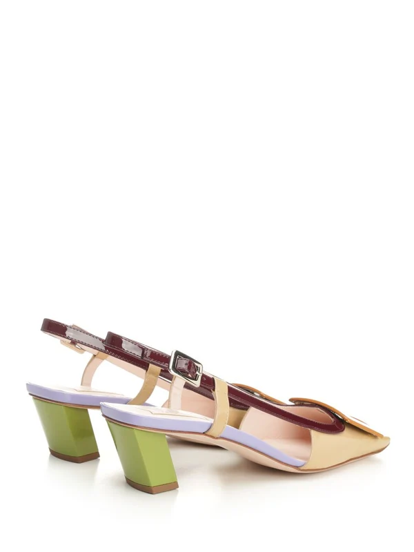 Roger Vivier Multicolor Slingback Heels - Image 3
