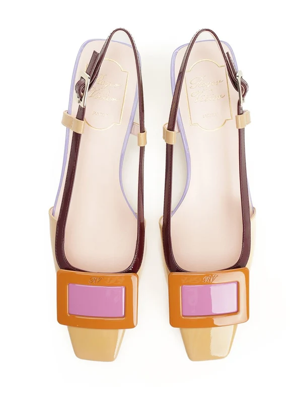 Roger Vivier Multicolor Slingback Heels - Image 5
