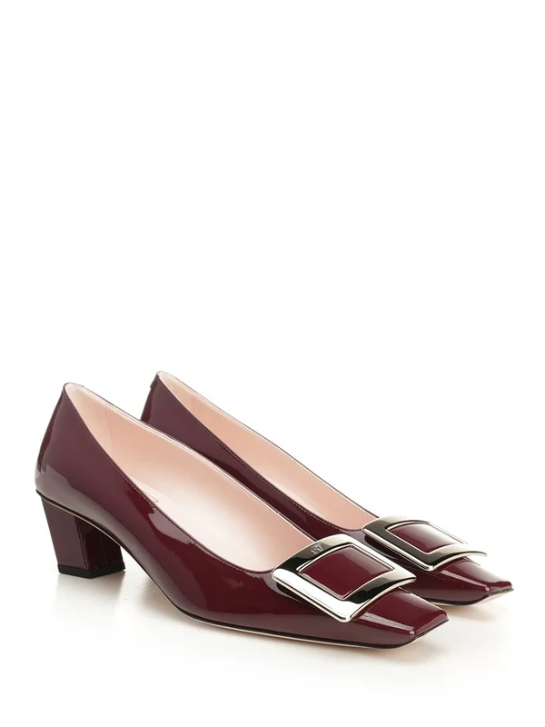 Roger Vivier Burgundy Pumps Heels - Image 2