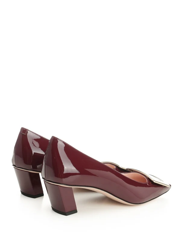 Roger Vivier Burgundy Pumps Heels - Image 3