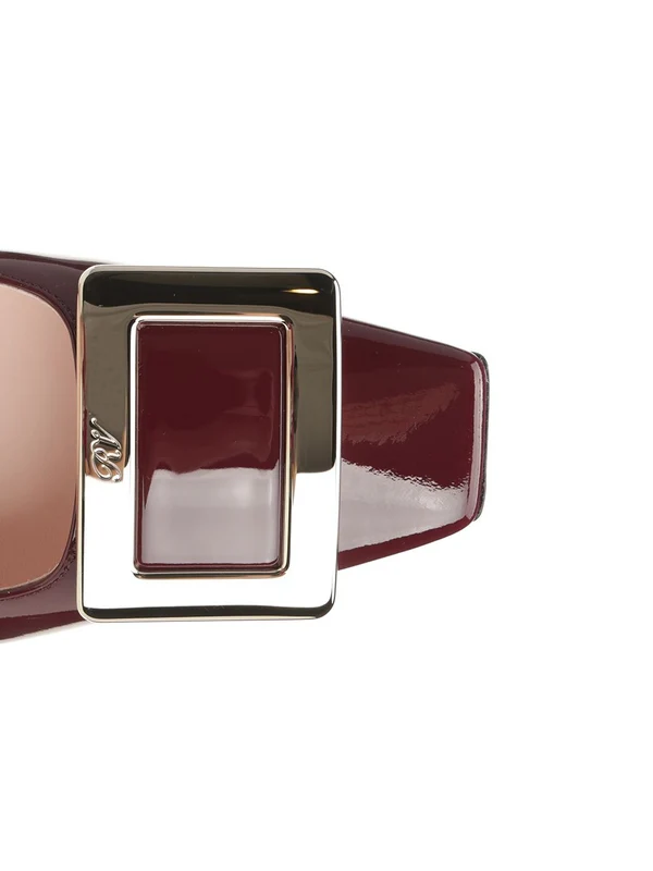 Roger Vivier Burgundy Pumps Heels - Image 4