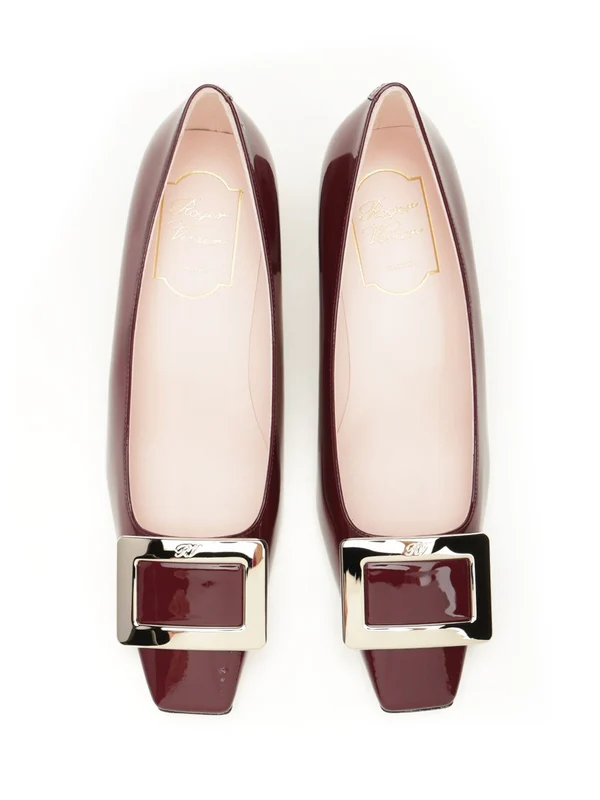 Roger Vivier Burgundy Pumps Heels - Image 5
