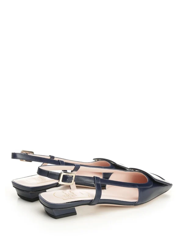 Roger Vivier Blue Slingback Heels - Image 3