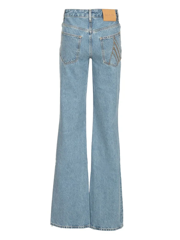 The Attico Blue Denim Pants - Image 2