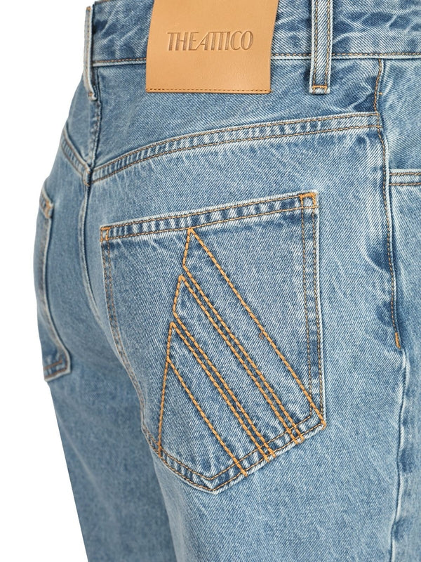 The Attico Blue Denim Pants - Image 5