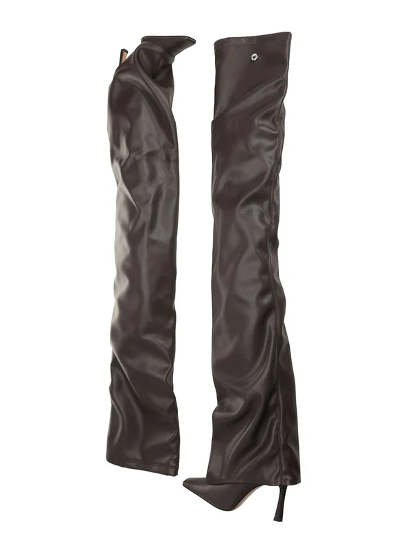 The Attico Brown High Boots - Image 2