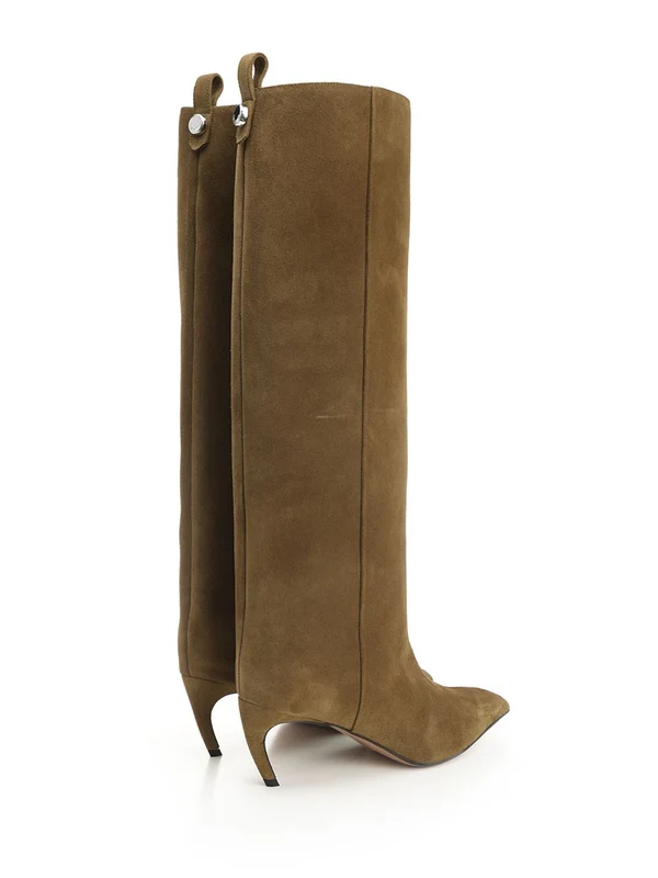 The Attico Green High Boots - Image 3