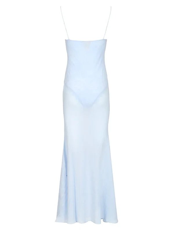 Self-Portrait Skyblue Long Dress - Image 2