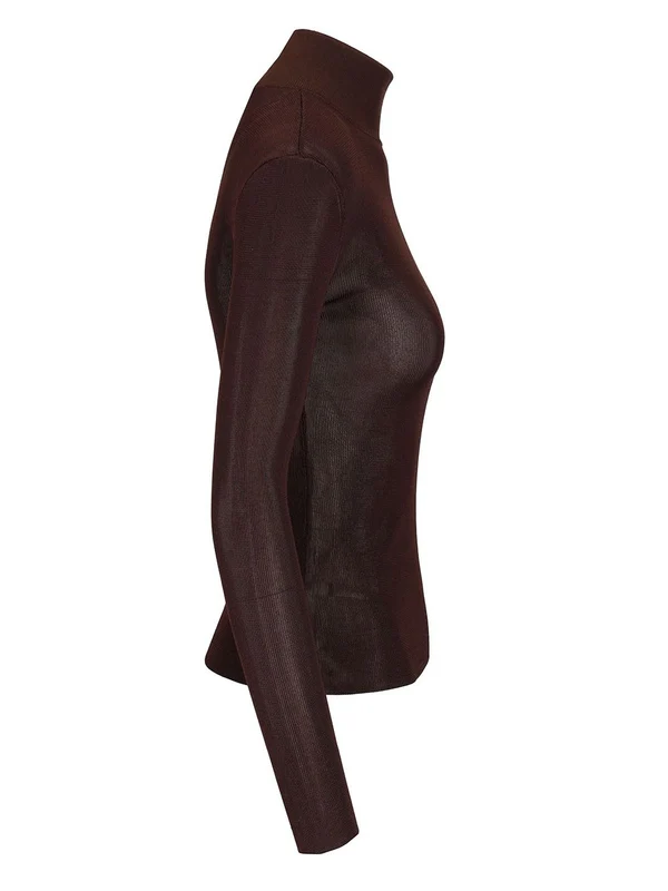 Self-Portrait Brown Knitted - Image 3