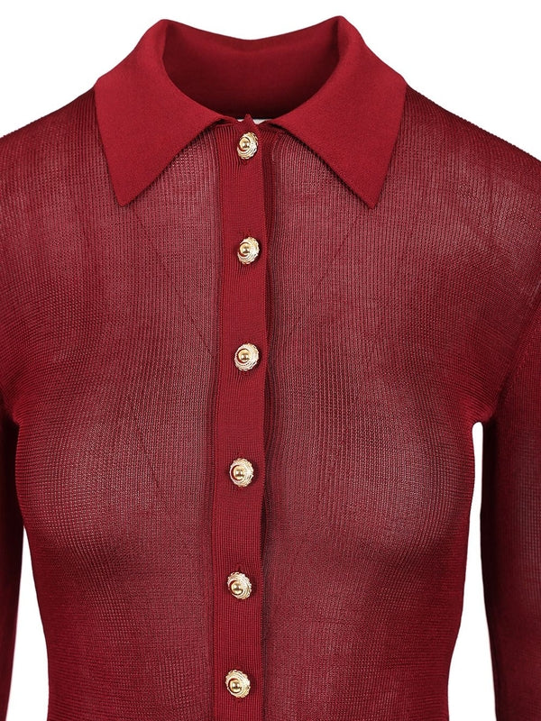 Self-Portrait Burgundy Body Suits - Image 4
