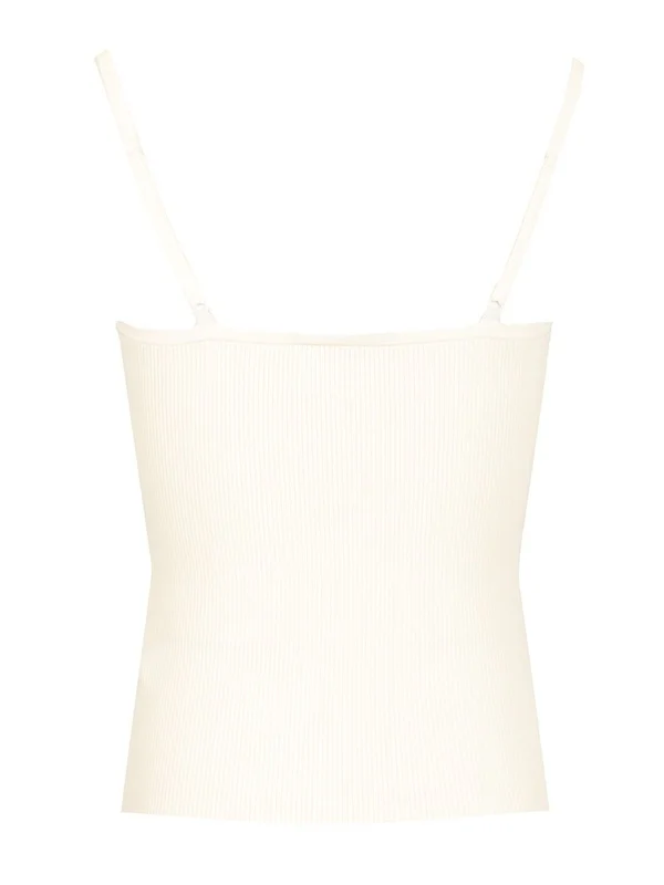 Self-Portrait White Sleeveless - Image 2