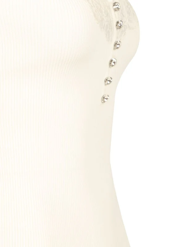 Self-Portrait White Sleeveless - Image 3