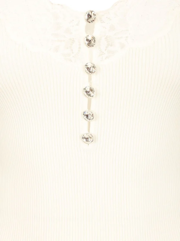 Self-Portrait White Sleeveless - Image 4
