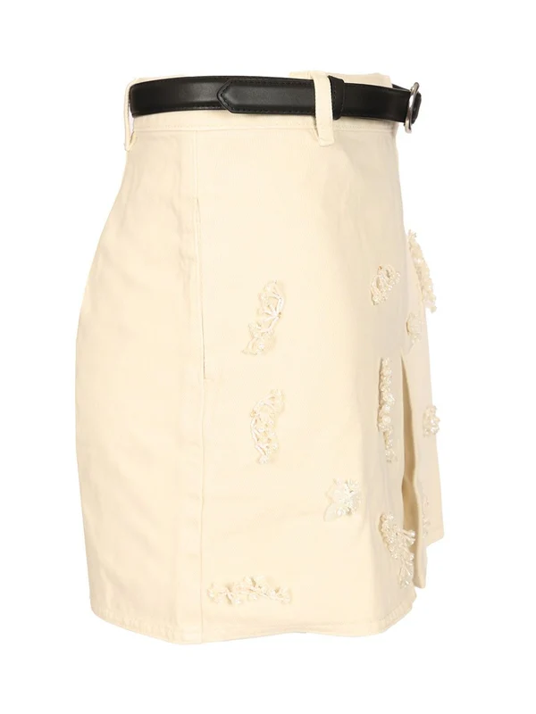 Self-Portrait Beige Skirts - Image 3