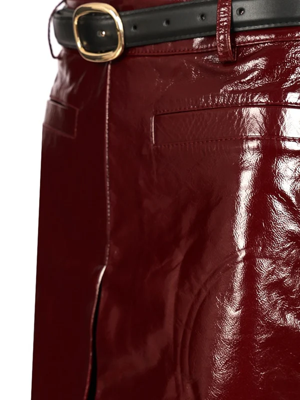 Self-Portrait Burgundy Skirts - Image 4