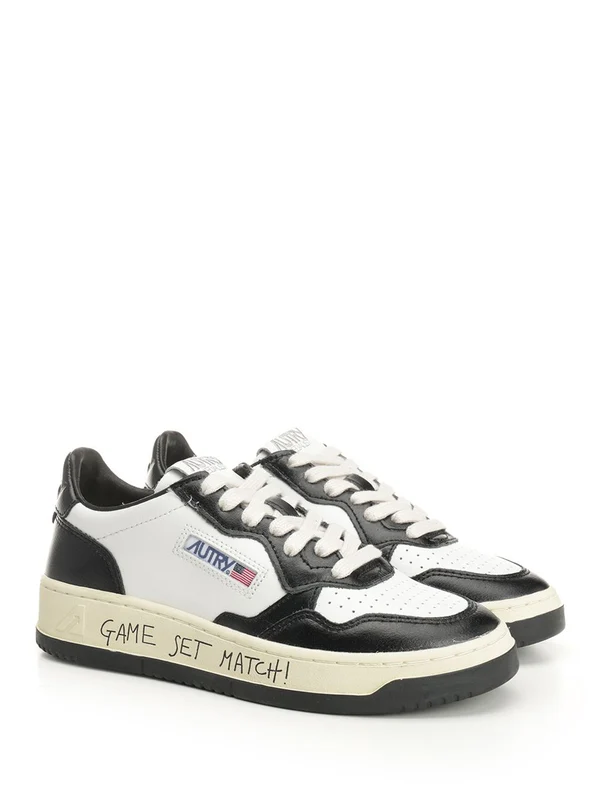 Autry Black White Low Top Sneakers - Image 2