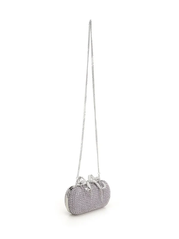 Self-Portrait Silver Clutch Bags - Image 2