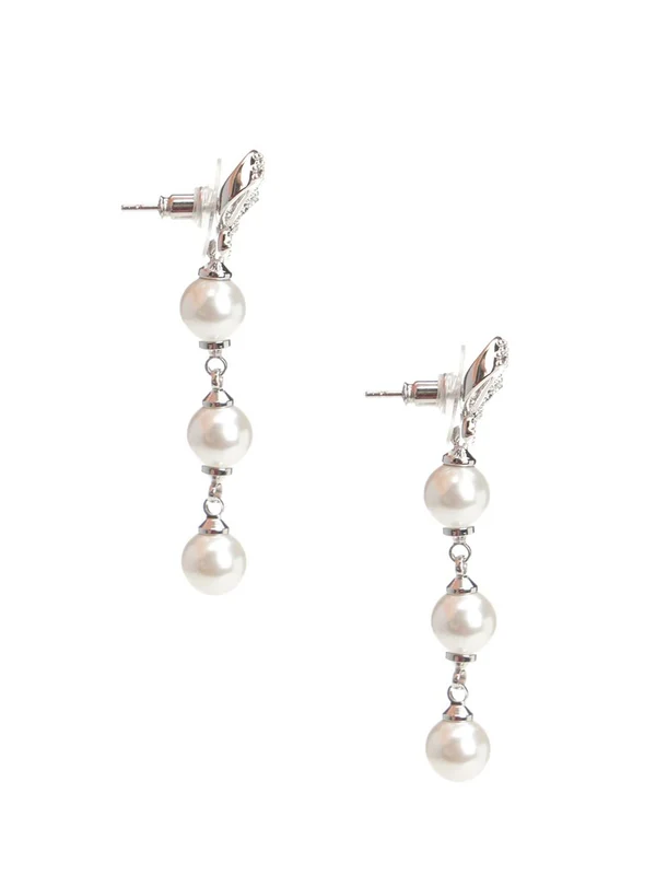 Self-Portrait White Earrings - Image 2