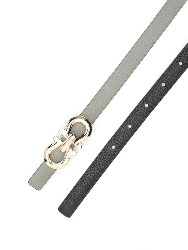 Ferragamo Grey Leather Belts - Image 2