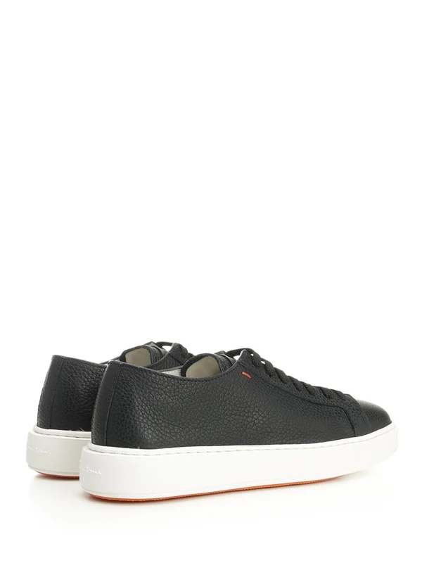 Santoni Black Low Top Sneakers - Image 3