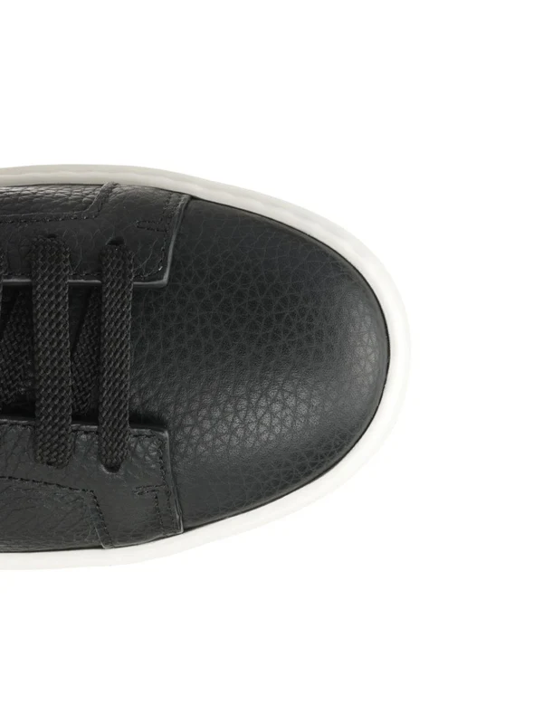 Santoni Black Low Top Sneakers - Image 4