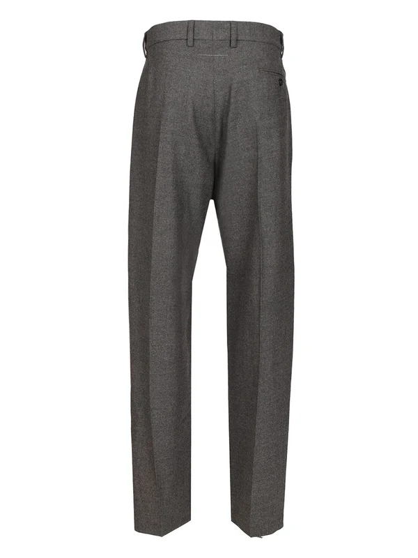 Mm6 Maison Margiela Grey Tailored Pants - Image 2