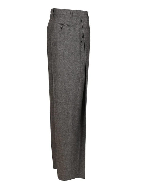 Mm6 Maison Margiela Grey Tailored Pants - Image 3