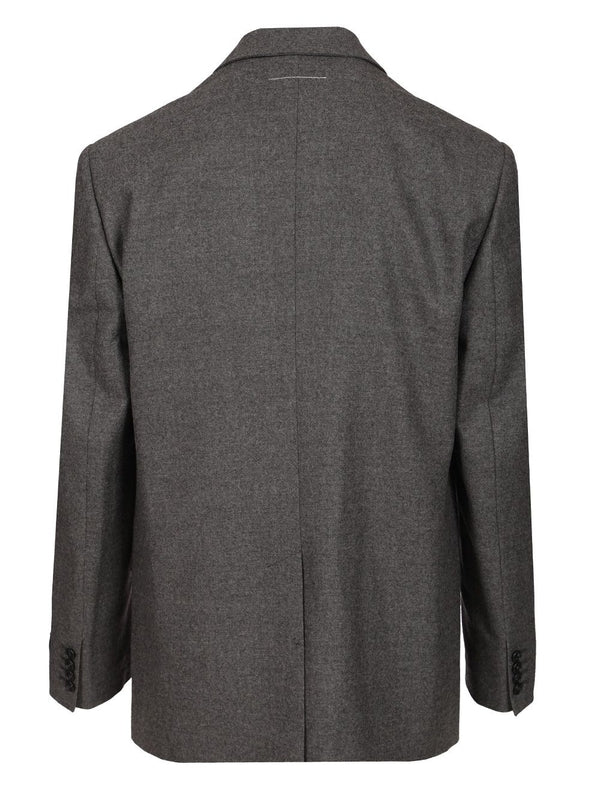 Mm6 Maison Margiela Grey Tailored Jackets - Image 2