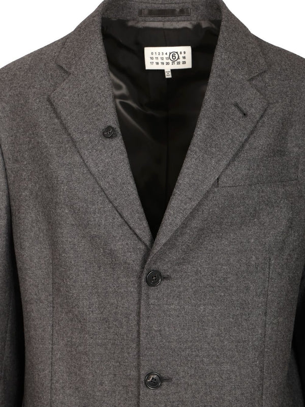 Mm6 Maison Margiela Grey Tailored Jackets - Image 4