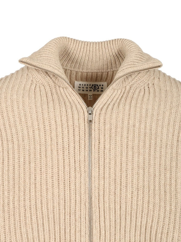 Mm6 Maison Margiela Beige Cardigans - Image 4
