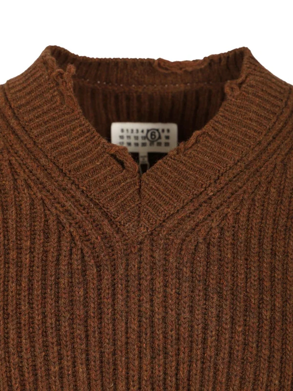 Mm6 Maison Margiela Brown Knitted - Image 4